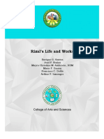 Rizal Lifes and Works