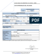 Ficha de Datos Personales Del Afiliado (A) 2021