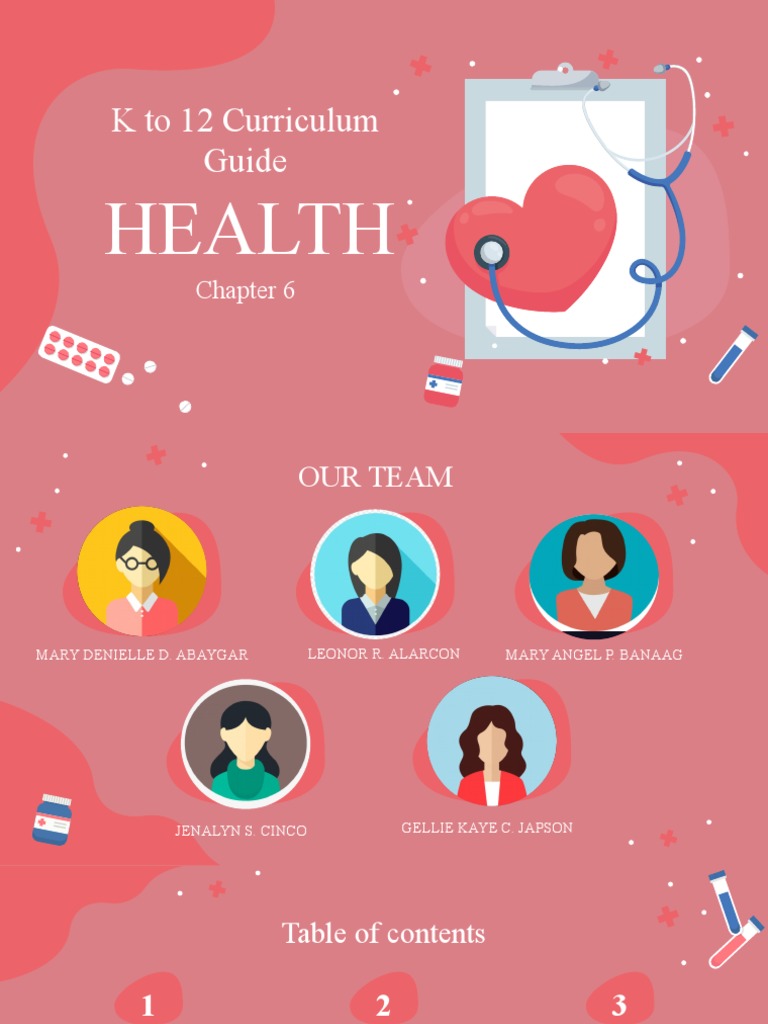 K to 12 curriculum guide in health pdf health education curriculum