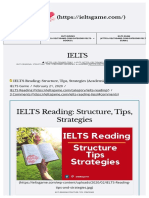 IELTS Reading - Structure, Tips, Strategies (Academic & General)