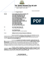 Circular - Hojas de Reportes de Calificaciones de 2do