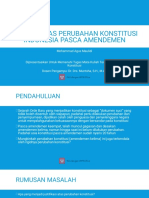 Fleksibilitas Perubahan Konstitusi INDONESIA Pasca Amendemen