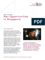 Rail Opportunities in Singapore: Sector Briefing