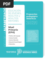 Educación de Jóvenes, Adultos Y Adultos Mayores: Nivel Primario (EPA)