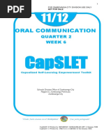 Oral Communication: Capslet