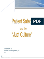Patient Safety " Just Culture "