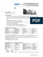 Data Sheet: Diesel Generator 26Kw 50HZ/1500RPM PERKINS MODEL: 1103A-33G