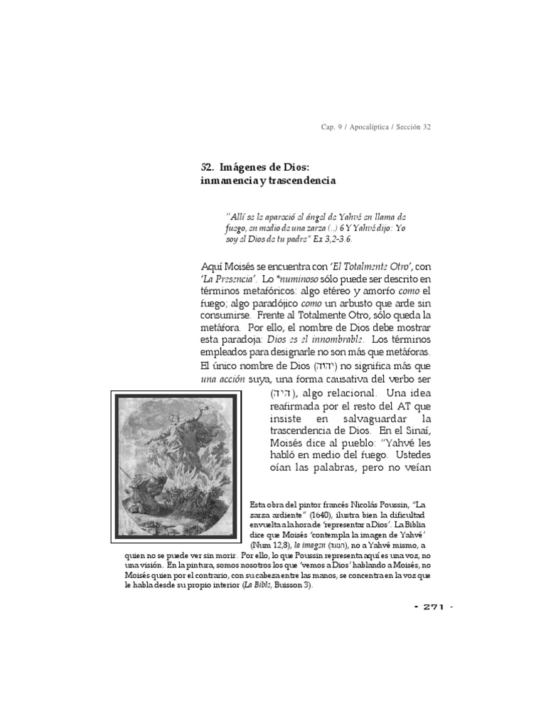 RamirezKidd, Imágenes de Dios, Inmanencia y Trascendencia PDF Jacob Tetragrammaton