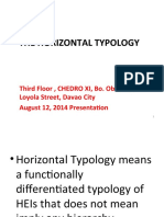 2 The Horizontal Typology