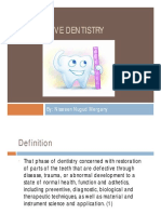 Operative Dentistry: By: Nissreen Nugud Mergany