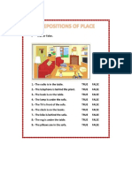 Prepositions of Place - Review