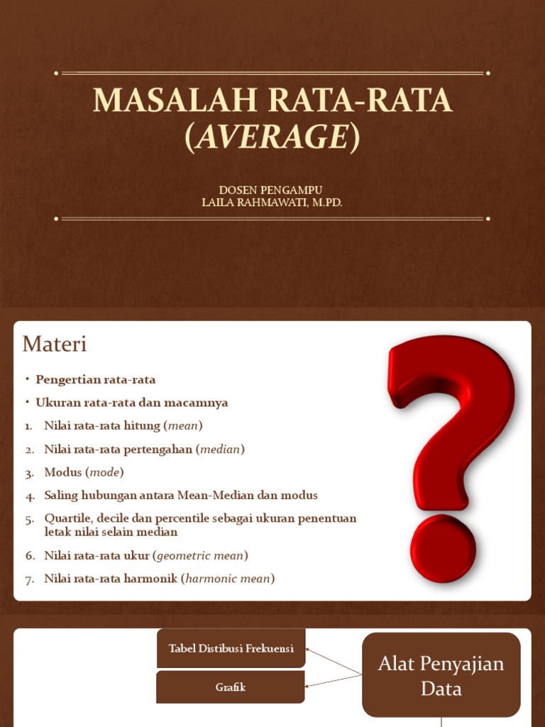 Masalah Rata-Rata (Average) | PDF