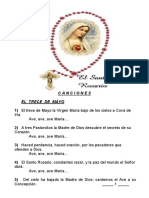 C A N C I O N E S. 1) El Trece de Mayo La Virgen María Bajo de Los Cielos A Cova de Iría. Ave, Ave, Ave María