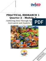 Practical Research1 Q2 M3 Plans Data Collection Data Gathering Instrument...Edited