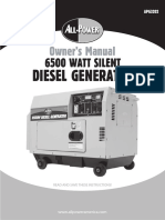 Owner's Manual: 6500 Watt Silent