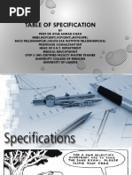 Epev 2 3 Table of Specification