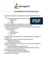 Checklist de Levantamento de Palavras Chave