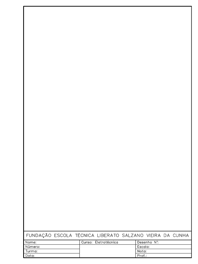 Folha A4 - Desenho Técnico | PDF