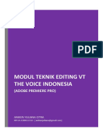 Modul Teknik Editing VT The Voice Indonesia