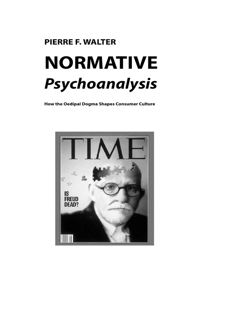 Normative Psychoanalysis PDF Oedipus Complex Sigmund Freud