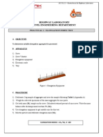 Highway Laboratory Civil Engineering Department: Practical 1: Elongation Index Test