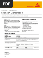 Sikarep® Microcrete-4: Product Data Sheet