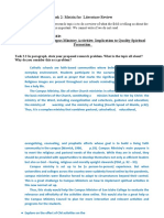 CUTAR Activity 1 Matrix For Literature Review