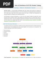 SAP SD Tutorial - Sales & Distribution (SAP SD) Module Training