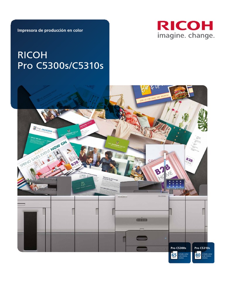 RICOH Pro C5300sC5310s A4 ES HR tcm7739832 PDF Impresora