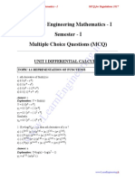 MA8151 Engineering Mathematics - I MCQ