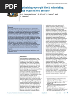 Optimizing Open-Pit Block Scheduling With Exposed Ore Reserve