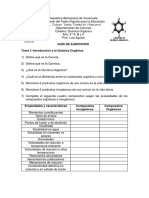 Guía de Problemas Tema I Introducción A La Química Orgánica