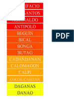 Barangay Titles Single Color