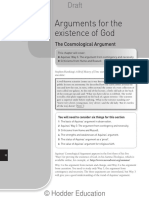 1-3 Arguments for the Existence of God the Cosmological Argument