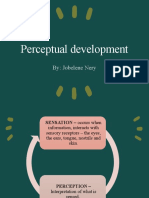 Perceptual Development: By: Jobelene Nery