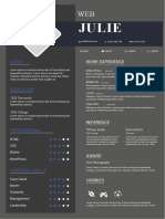 Dark Resume Blue