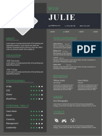 Dark Resume Green