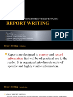 Report Writing: English Language Proficiency Ii (Elp Ii) Waj3103