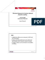 Vibration Response To Human Induced Dynamic Loading: Stana Živanović