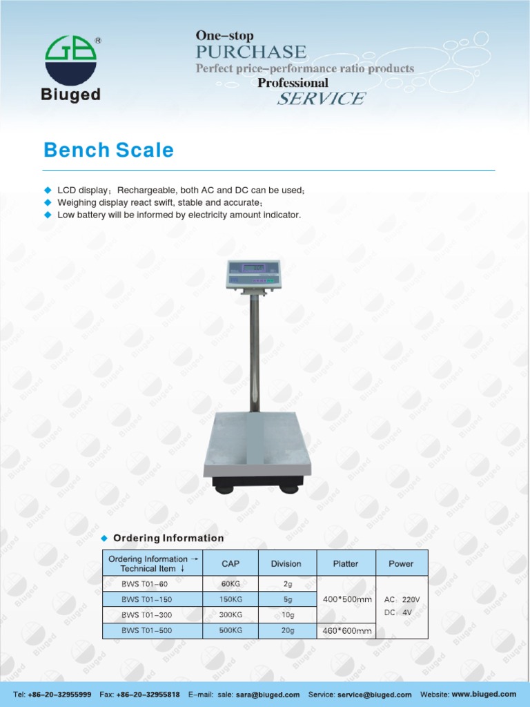 Bench Scale | PDF