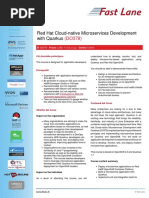 Red Hat Cloud-Native Microservices Development With Quarkus: ID DO378 Prezzo 2.400