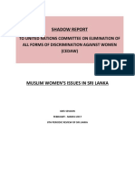 CEDAW Shadow Report Highlights Discrimination in Sri Lanka's Muslim Marriage Law