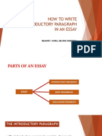 How To Write An Introdutory Paragraph PDF