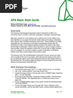 APA Basic Style Guide