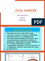 Cervical Cancer: Ms. Chanda Das Lecturer MSN Dept
