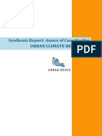 Synthesis Report: Annex of Case Studies Urban Climate Resilience