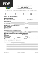 Llda Clearance Application Form