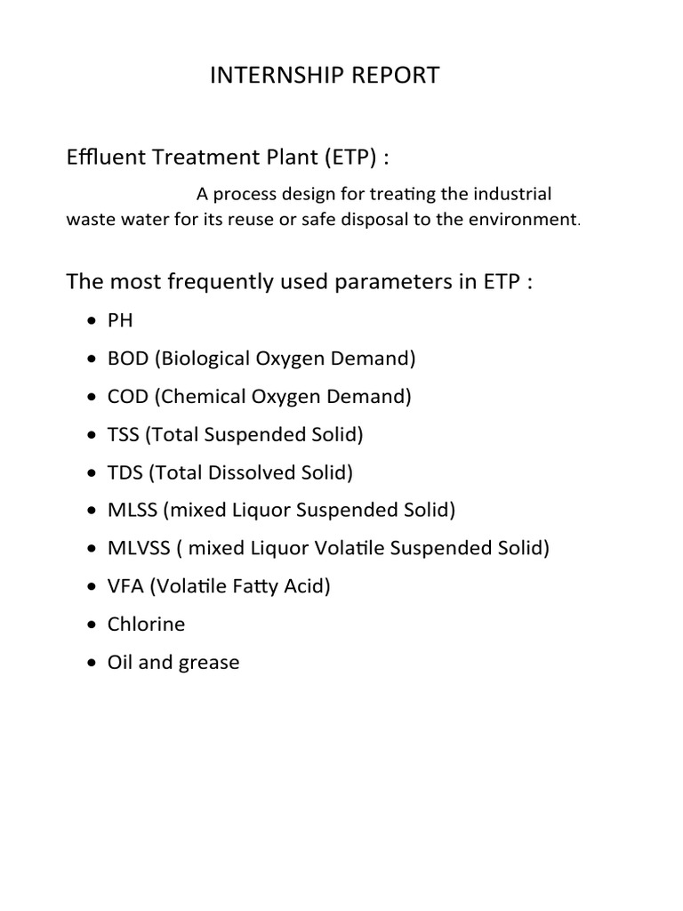 Internship Report Ritesh 233 PDF Sewage Treatment Aquatic Ecology