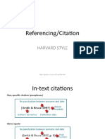 Referencing - Citations - Harvard Style