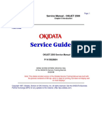 Service Manual - OKIJET 2500: Front Cover